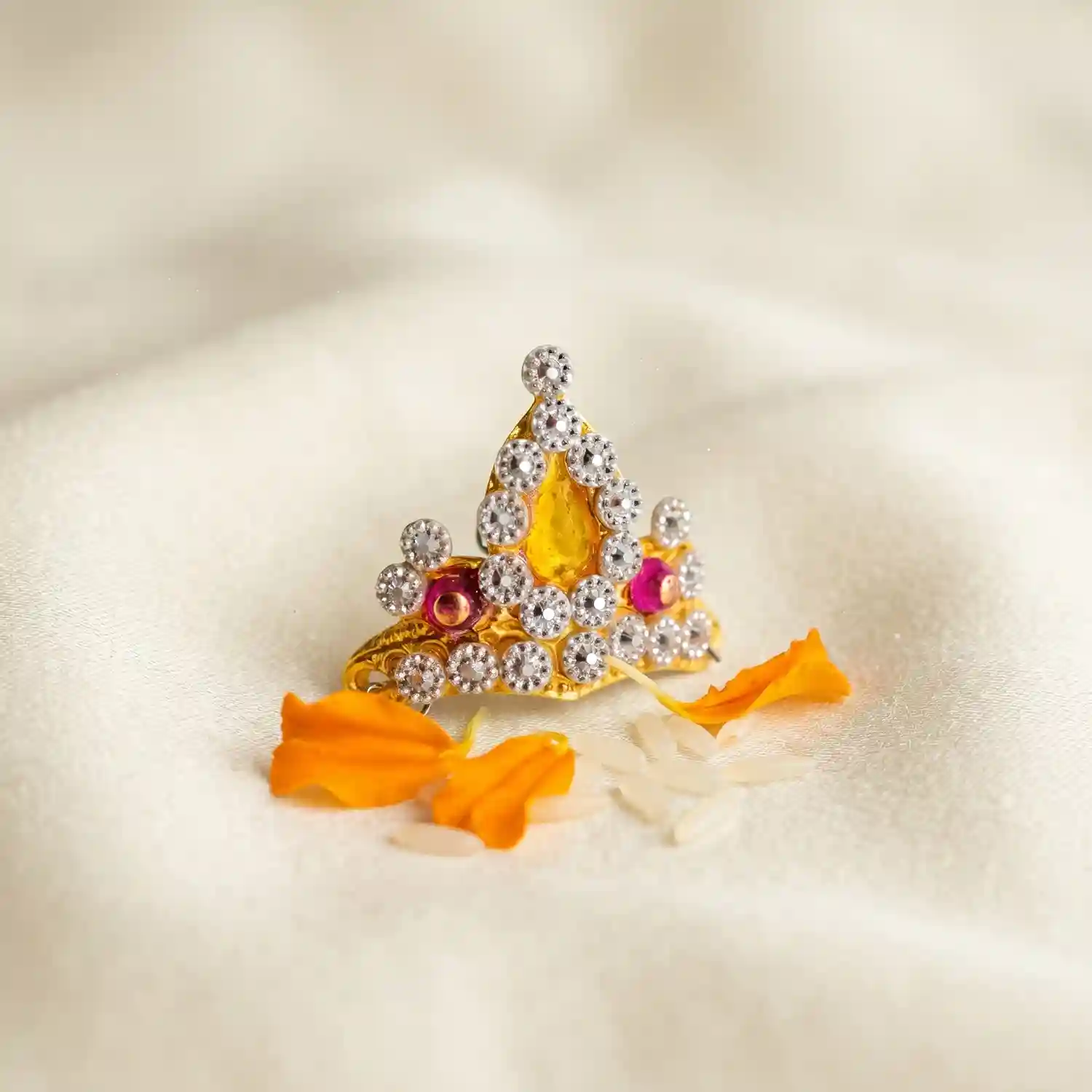 Stone Crown for Laddu Gopal | Gopal Mukut Small